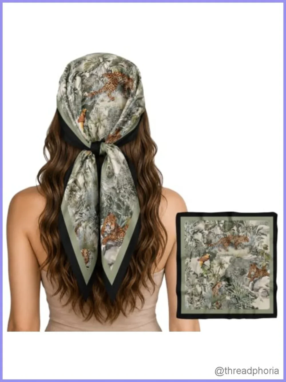 Satin Head Scarf Square Silky Polyester Hair Bandana Wrap Neck Scarf